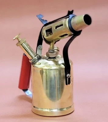 Antique Style SUPEREX Kerosene Oil Vintage Brass Blow Torch Lamp Working Order. - Image 1 of 4