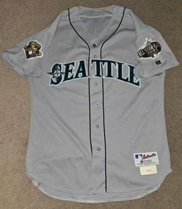 Arthur Rhodes Seattle Mariners 2001 Game Worn Used Signed Jersey Triple Patched - Bild 1 von 7