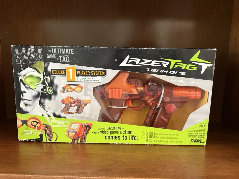 Lazer Tag 2004 Tiger Electronics Camuflagem Equipe Ops Brinquedo Pistola Laser - Novo Na Caixa - Imagem 1 de 3