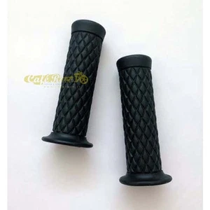 Handgriffe Grips Black 1 " Ø (25mm) scrambler Cafè Race Custom vintage - Picture 1 of 1