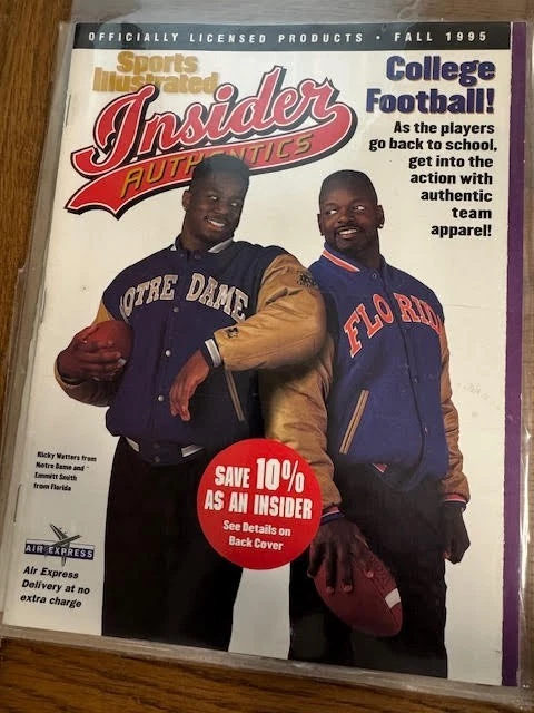 Otoño 1995 Emmitt Smith Ricky Watters Sports Illustrated Insider Auténtico RARO Foto 1 de 1