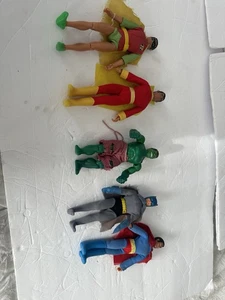 Vintage 5 Toys 1974 Mego Robin, Shazam, Hulk, Batman And Superman 8" DC - Bild 1 von 16