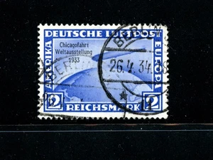 Germany #C44 (G552) Zeppelin O/P 1933, 2m ultra, Chicago, U,FVF,CV$190.00 - Picture 1 of 2