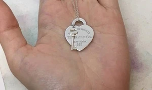 Tiffany & Co. Heart Tag Key Pendant Necklace - Picture 1 of 4