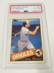 1985 TOPPS TIFFANY #30 CAL RIPKEN JR. PSA 6 EX-MT HOF ORIOLES - Picture 1 of 2