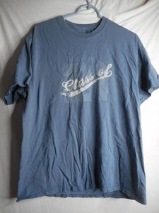 Unisex Blue Grey T-shirt class of 21 crew neck short sleeve T shirt Jostens' Sz - Picture 1 of 7