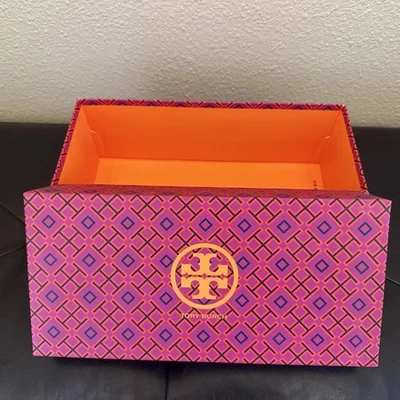 Подлинный Tory Burch пустой подарок обуви коробка 12,25 «x 6» x 4» дизайнерская коробка для хранения - Изображение 1 из 4