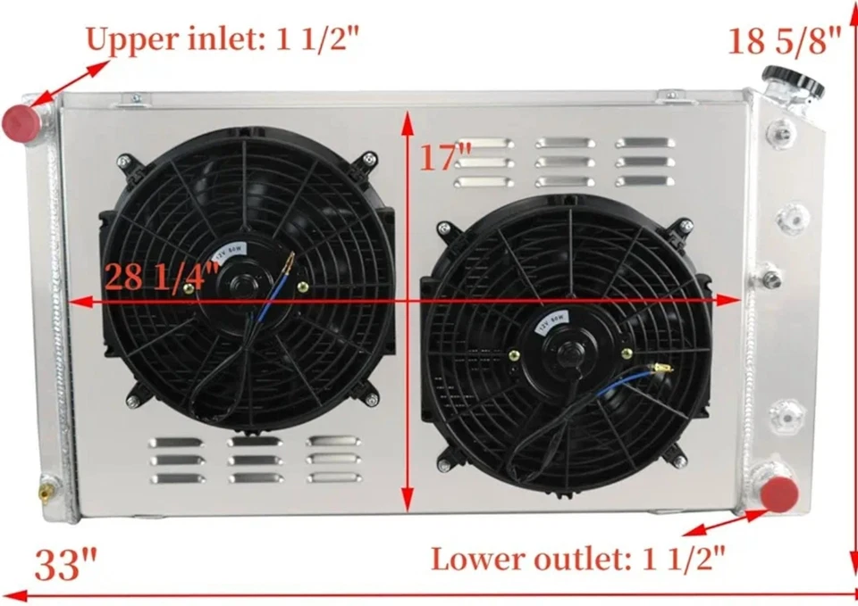 Radiador Chevy Chevelle El Camino Truck Buick Cadillac Pontiac Foto 1 de 4