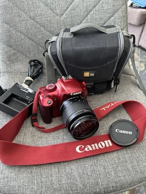 Canon EOS 1100D Special Edition Red - Strap, Protective Case, Battery & Charger - Image 1 of 4