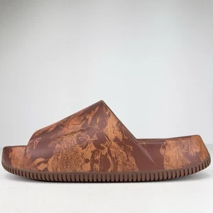NIKE CALM SLIDE PRINT☀️ | CINNAMON/MONARCH | HQ1125-200 | MEN’S 12 | NWB✨ - Picture 1 of 10