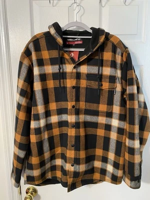 Chaqueta Wolverine para Hombres Talla Grande Nueva con Etiquetas Frente a Presión Forrada de Vellón Capucha Nueva con Etiquetas Foto 1 de 4