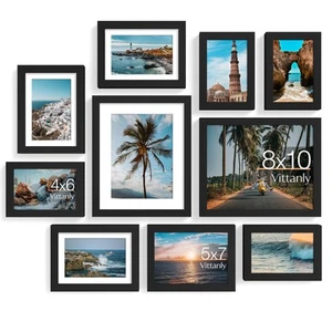 10 Pack Picture Frames Collage Wall Decor, Gallery Frame Set for Wall Mountin... - Picture 1 of 9