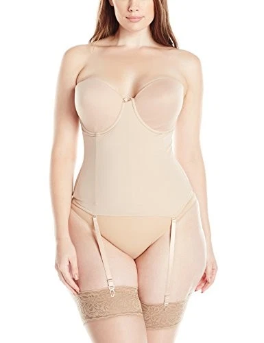 Ampulheta Va Bien feminina plus size ultra-levantada bustiê nude 40B - Imagem 1 de 1