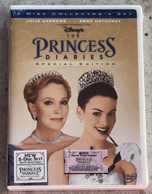 Disney's The Princess Diaries DVD 2004 2-Disc Set Special Edition New Sealed  Foto 1 de 3
