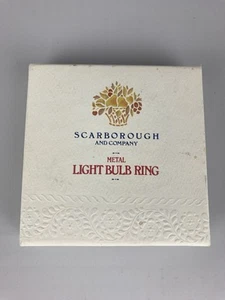 Scarborough and Company By Crabtree & Evelyn Vintage Metal Light Bulb Ring - Picture 1 of 2