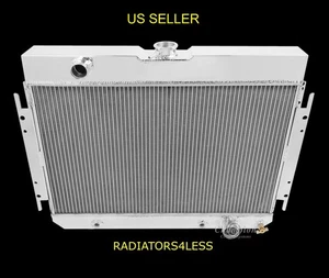 RADIADOR CHAMPION 4 FILAS ALUMINIO 63 64 65 66 67 68 IMPALA CHEVELLE CHEVY GM CARS - Imagen 1 de 2