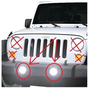 Piaa 5332 LP530 LED Bumper Mounted Driving Lamp Kit fits 10-16 Wrangler JK JKU - Picture 1 of 7