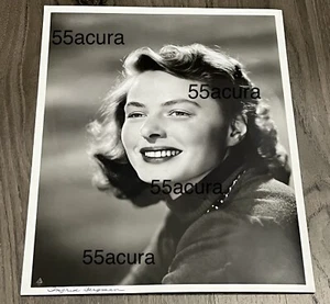 Ingrid Bergman 8x10 Portrait 1940s Glamour Smile Teeth Studio Photo Original Vintage - Bild 1 von 8