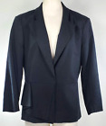 NWT New York & Company Lined Blazer - Size 12 - Black - Nice Details - Snap