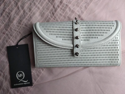 Alexander McQueen White Collar Stud Wallet Purse - Image 1 of 4