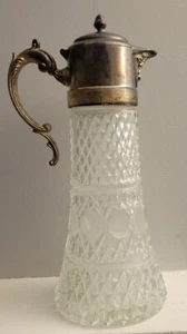 William Adams Bleischliff Kristall versilbert Wein Wasserkrug N.3803 - Bild 1 von 6