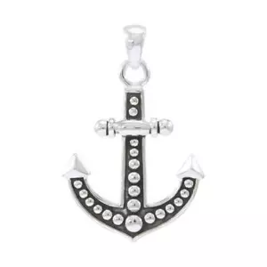 Anchor Nautical 925 Sterling Silver Pendant Fine Sailor Ocean Sea Jewelry - Picture 1 of 2
