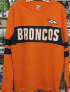 NFL BRONCOS G-III HANDS HIGH ADULT LONG SLEEVE T-SHIRT L LG LARGE NEW NWT - Picture 1 of 1