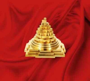 3" Religious Meru Shree Yantra Brass Shri Yantra Gifts Hindu Puja Diwali Gift - Picture 1 of 9