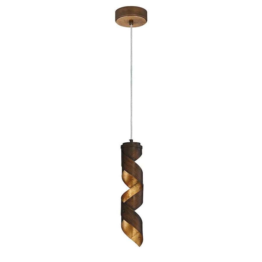 Colgante Eurofase Banderia 1 Luz LED, Bronce/Bronce/Oro - 30084-018 Foto 1 de 1