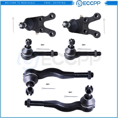 Front Lower Ball Joints Steering Tie Rod End For 1992-2000 Mitsubishi Montero - Image 1 of 4