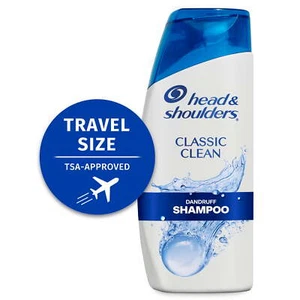 Head and Shoulders Dandruff Shampoo, Classic Clean, Travel Size, 3 Fl Oz - Picture 1 of 11