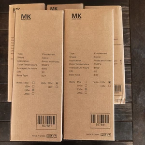Lot of 5 Lamps Studio 150W 5500K 220V Photo Daylight Bulb E27 CFL - Photo 1/4