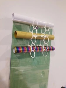 Cricut Maker Vinyl storage  holds 1 5/8' Diameter loops  2 Rack bundle  20 rolls - Picture 1 of 3