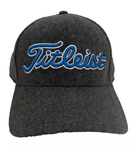 NUEVO Sombrero de Golf Titleist Para Hombre Performance Franela Ajustable-Carbón/Azul - Imagen 1 de 2