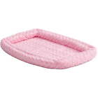 QuietTime Double Bolster Dog Bed & Crate Mat, Pink, 36"