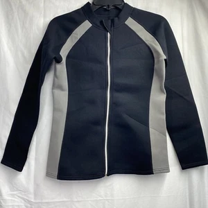 NYLON+SCR Neopreno Manga Larga Camiseta Sauna Mujeres XL Cremallera Completa Modelador Corporal - Imagen 1 de 21