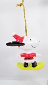 Whitman's Candy Peanuts Snowboard Snoopy Christmas Ornament 2.25" - Imagen 1 de 4