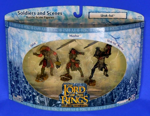 LORD OF THE RINGS ARMIES OF MIDDLE-EARTH URUK-HAI 3-PACK SOLDIERS & SCENES 2003 Cover