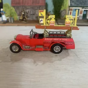 MATCHBOX MODELS OF YESTERYEAR #Y-6 ROLLS ROYCE FIRE TRUCK, (BOROUGH GREEN) Mint - Picture 1 of 9