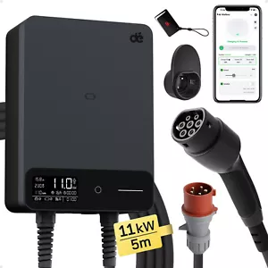 EV Ladegerät mit 16A Typ 2 11kW 5m Ladestation Wallbox mit WiFi Bluetooth APP de - Bild 1 von 12
