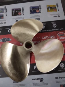OJ 3 Blade Nibral Inboard Propeller 16 Splined Bore 13PX11 LEFT HAND - Bild 1 von 3