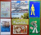 Judaica Lot Of 7 Old 1950-1982 Jewish New Year Used Postcards Post Card - N353!