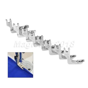 Steel Scroll Hemmer Feet Foot For Industrial Single Needle Sewing Machine 8 Size - Picture 1 of 16