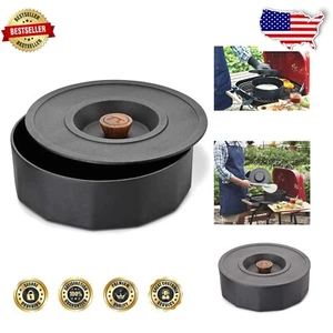 Cast Iron Multi-Purpose Pot & Tortilla Warmer - 3 Quart, Oven Safe, Black - Picture 1 of 10