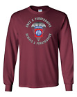 82nd Airborne Division "Once a Paratrooper"  Long-Sleeve Cotton Shirt-16284