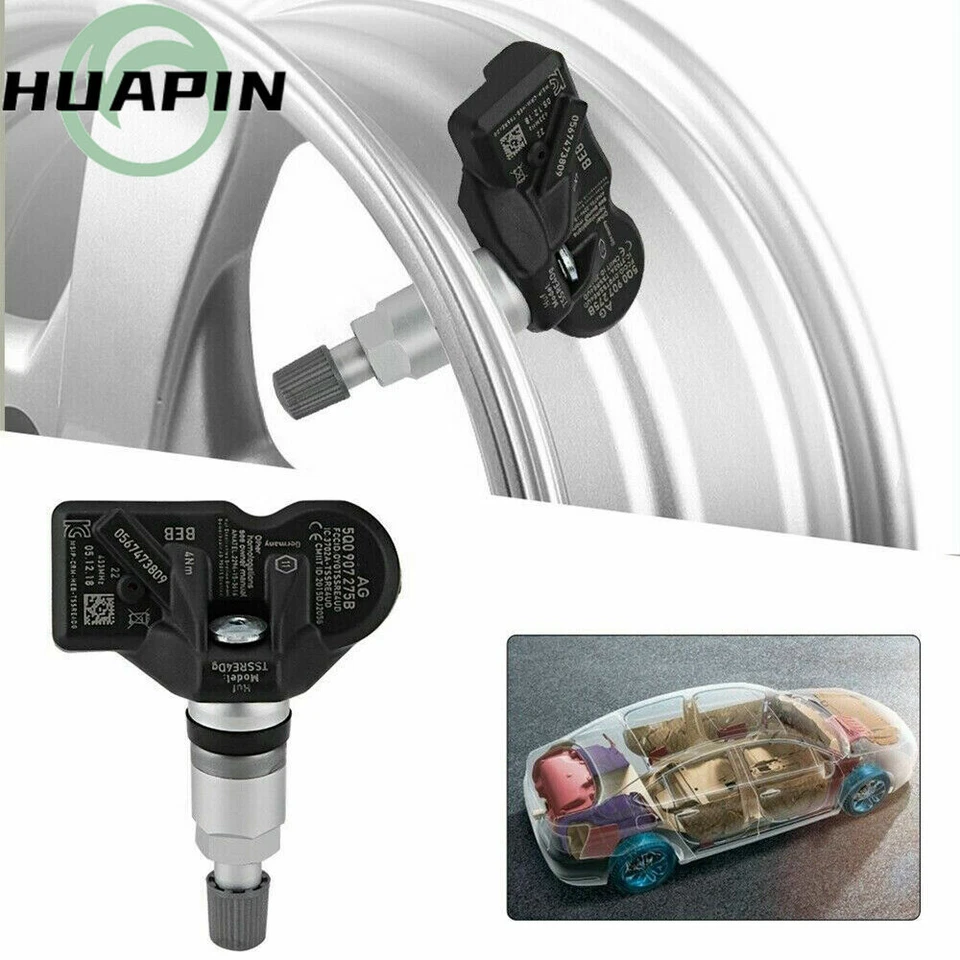 Датчик давления в шинах 433 МГц TPMS 5Q0907275B для AUDI SKODA PPORSCHE VOLKSWAGEN - Изображение 1 из 4