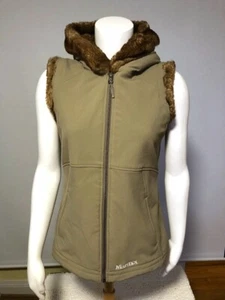 Barely Worn MARMOT Furlong Soft Shell Faux Fur Trim Vest Women's Small - Picture 1 of 4