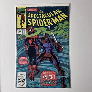 Spettacolare Spider-Man #166 Marvel Comic Knight and Fogg Vintage 1990 - Foto 1 di 1