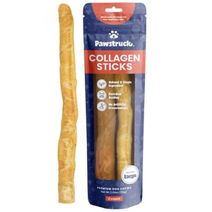 Pawstruck Natural Large Beef Collagen Sticks,Single Ingredient Chews for Dogs - Picture 1 of 10