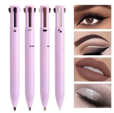 4in1 Multi-functional Lip Liner, Eyeliner And Eyebrow Pencil 4 Color Set - Image 1 of 4